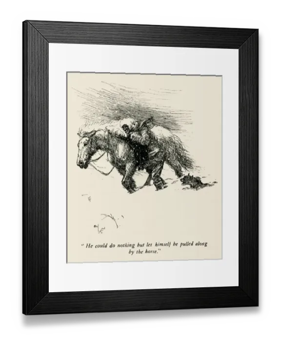 Framed Print : Illustration by Cecil Aldin, The Wild Horses of Iceland Framed Print : Illustration by Cecil Aldin, The Wild Horses of Iceland