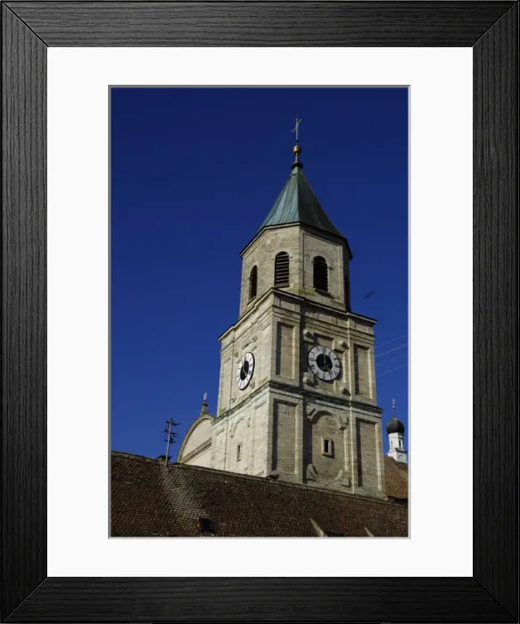 Framed Print : Germany, Bayern, Polling: Tower of the collegiate church Framed Print : Germany, Bayern, Polling: Tower of the collegiate church