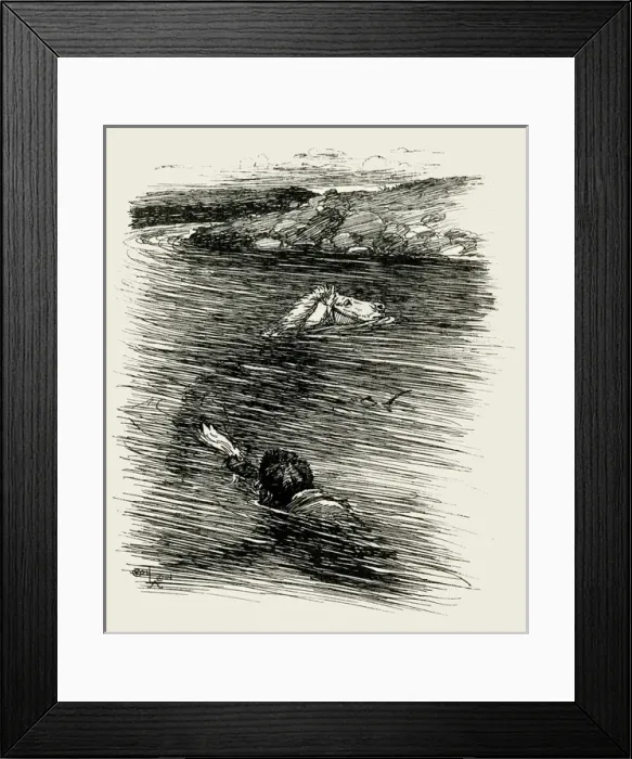 Framed Print : Illustration by Cecil Aldin, The Wild Horses of Iceland Framed Print : Illustration by Cecil Aldin, The Wild Horses of Iceland