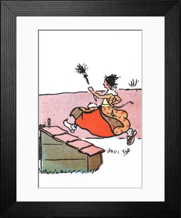Framed Print : Illustration, Two Simple Tales for Simple Folks Framed Print : Illustration, Two Simple Tales for Simple Folks