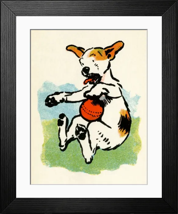 Framed Print : Illustration by Cecil Aldin, Stories from Puppyland Framed Print : Illustration by Cecil Aldin, Stories from Puppyland
