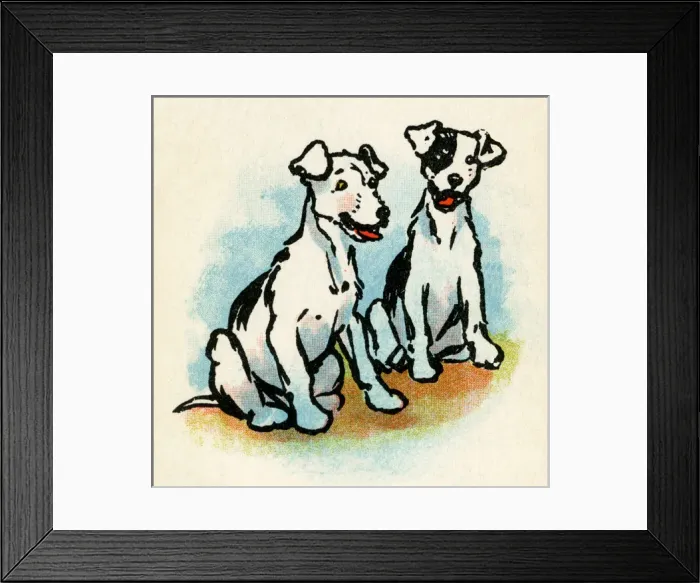 Framed Print : Illustration by Cecil Aldin, Stories from Puppyland Framed Print : Illustration by Cecil Aldin, Stories from Puppyland