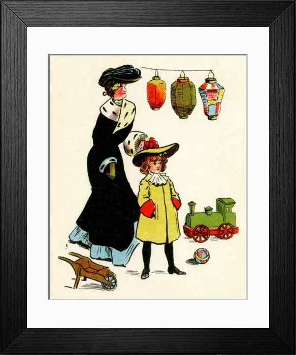 Framed Print : Illustration, Stories from Puppyland Framed Print : Illustration, Stories from Puppyland