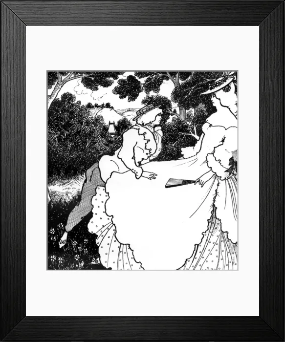 Framed Print : The Three Musicians, Aubrey Beardsley illustration Framed Print : The Three Musicians, Aubrey Beardsley illustration