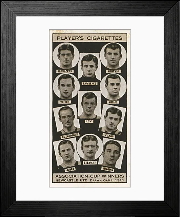 Framed Print : FA Cup finalists - Newcastle United, 1911, drawn game Framed Print : FA Cup finalists - Newcastle United, 1911, drawn game