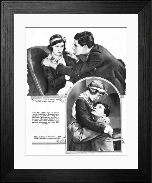 Framed Print : Scenes from The Rat (1925) Framed Print : Scenes from The Rat (1925)