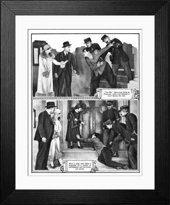 Framed Print : Scenes from The Rat (1925) Framed Print : Scenes from The Rat (1925)