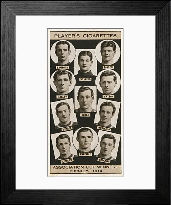 Framed Print : FA Cup winners - Burnley, 1914 Framed Print : FA Cup winners - Burnley, 1914