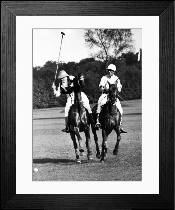 Framed Print : Winston Churchill playing polo Framed Print : Winston Churchill playing polo