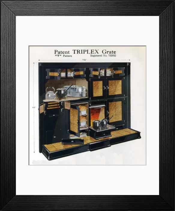 Framed Print : Patent Triplex Grate T Pattern Framed Print : Patent Triplex Grate T Pattern