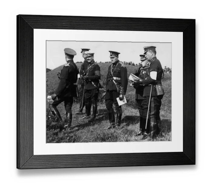 Framed Print : Winston Churchill and General French, 1910 Framed Print : Winston Churchill and General French, 1910