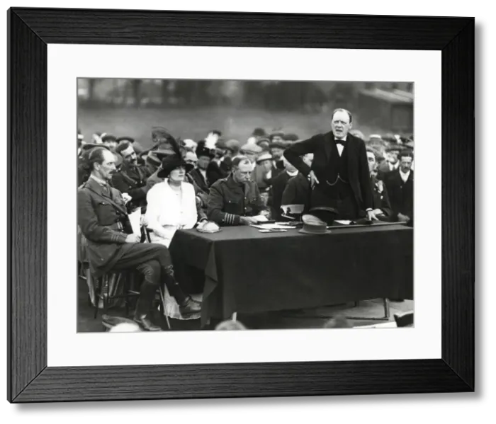 Framed Print : Winston Churchill at Enfield Lock Munition Works Framed Print : Winston Churchill at Enfield Lock Munition Works