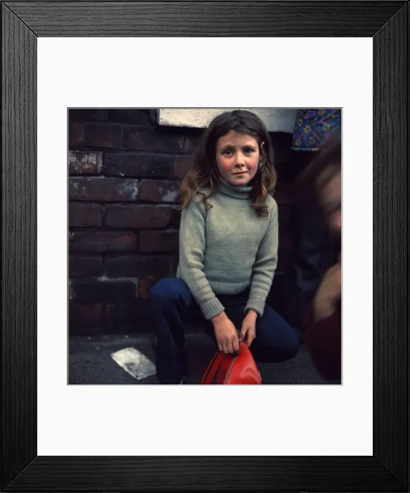 Framed Print : A Child Of Our Time. Grangetown, Teesside 1974 Framed Print : A Child Of Our Time. Grangetown, Teesside 1974