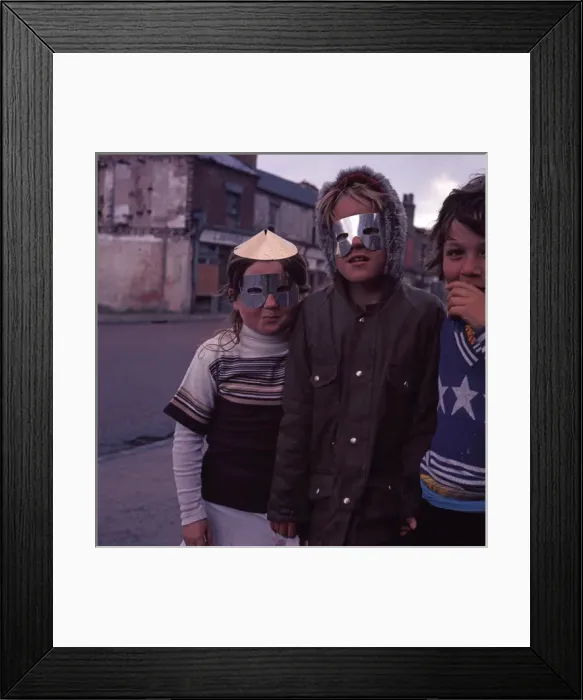 Framed Print : China Town. Street party, Queens Jubilee Middlesbrough 1977