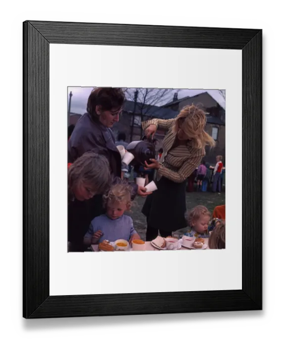 Framed Print : A Pot of Tea. Street party, Queens Jubilee Middlesbrough 19 Framed Print : A Pot of Tea. Street party, Queens Jubilee Middlesbrough 19