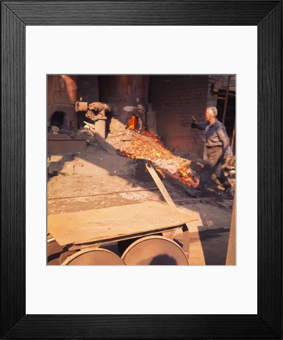 Framed Print : Browns Foundry. Stockton on Tees 1970s Framed Print : Browns Foundry. Stockton on Tees 1970s