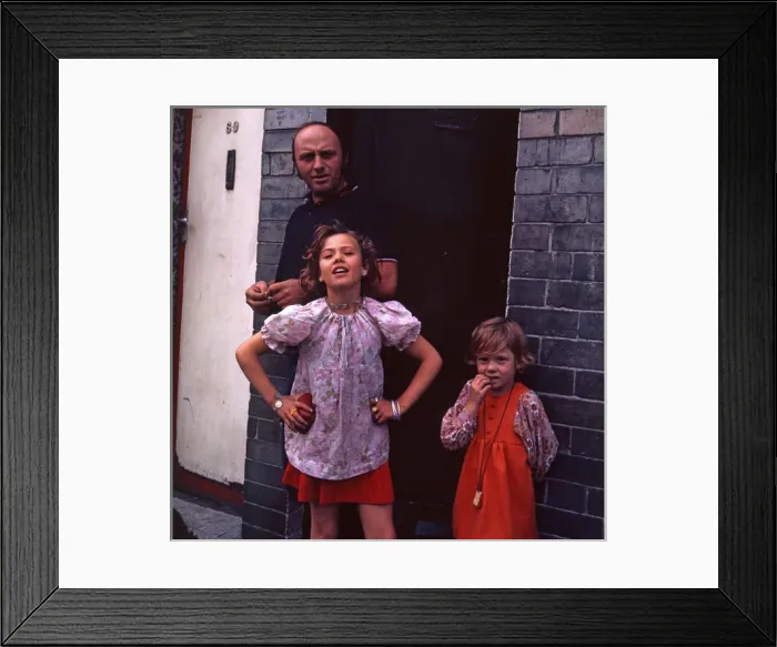 Framed Print : Proud Parent. Middlesbrough 1970s Framed Print : Proud Parent. Middlesbrough 1970s