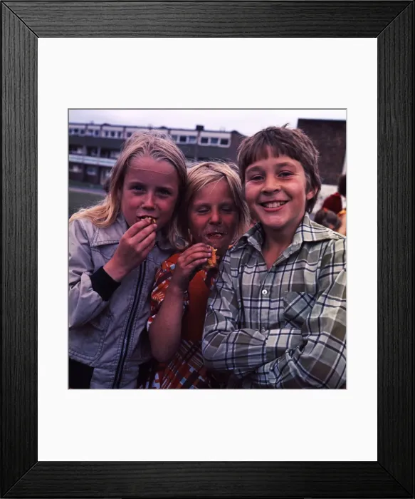 Framed Print : Untitled. Street party, Queens Jubilee Middlesbrough 1977 Framed Print : Untitled. Street party, Queens Jubilee Middlesbrough 1977