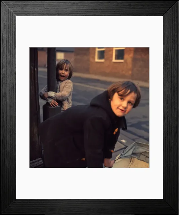 Framed Print : On The Street Corner. Middlesbrough 1970s Framed Print : On The Street Corner. Middlesbrough 1970s