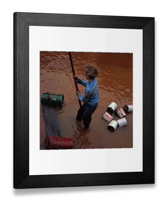 Framed Print : That Sinking Feeling. Skinningrove, N Yorks 1970s Framed Print : That Sinking Feeling. Skinningrove, N Yorks 1970s