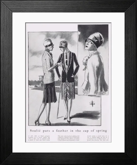 Framed Print : Spring fashions, 1927 Framed Print : Spring fashions, 1927