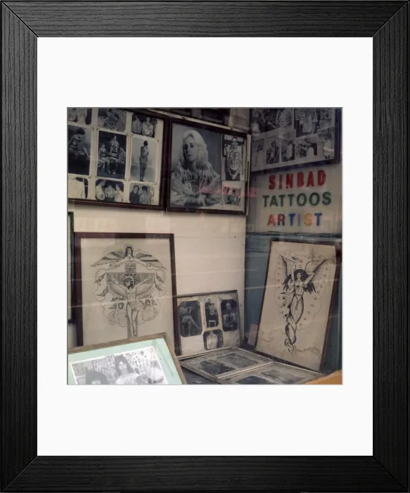 Framed Print : Skin Illustrations. Middlesbrough 1970s Framed Print : Skin Illustrations. Middlesbrough 1970s