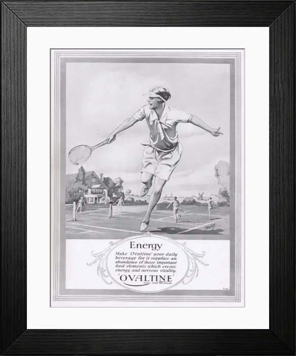 Framed Print : Ovaltine advert, 1927 Framed Print : Ovaltine advert, 1927