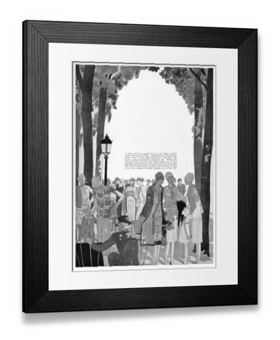 Framed Print : Eve in Paris Part two - Fashions on Display (1927) Framed Print : Eve in Paris Part two - Fashions on Display (1927)