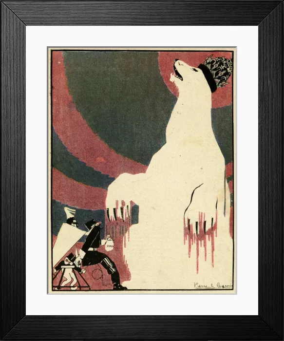 Framed Print : Cartoon, Do not sell the bears skin, WW1 Framed Print : Cartoon, Do not sell the bears skin, WW1