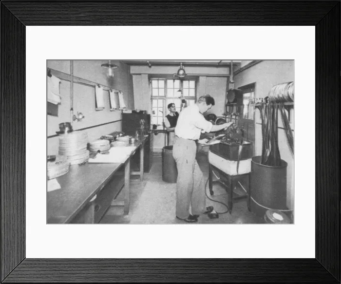 Framed Print : A cutting room at the Gainsborough Studio Framed Print : A cutting room at the Gainsborough Studio