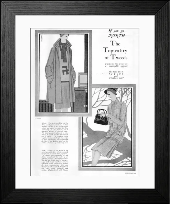 Framed Print : Tweeds for the highlands of Scotland from Itylus and Woollan Framed Print : Tweeds for the highlands of Scotland from Itylus and Woollan