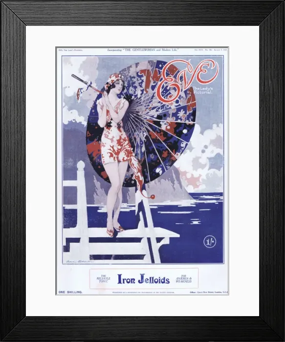 Framed Print : Cover of Eve Magazine 3 August 1927 Framed Print : Cover of Eve Magazine 3 August 1927
