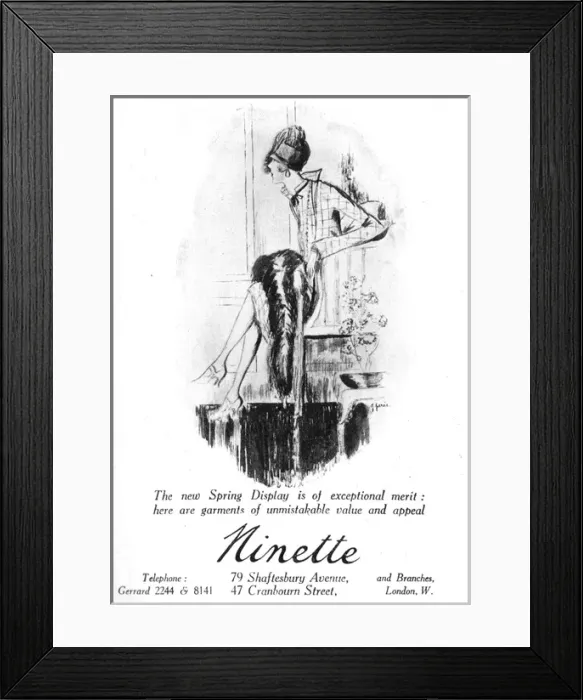 Framed Print : Advert for Ninette (1925) Framed Print : Advert for Ninette (1925)