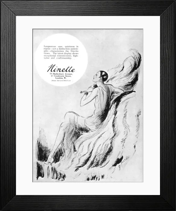Framed Print : Advert for Ninette (1926) Framed Print : Advert for Ninette (1926)