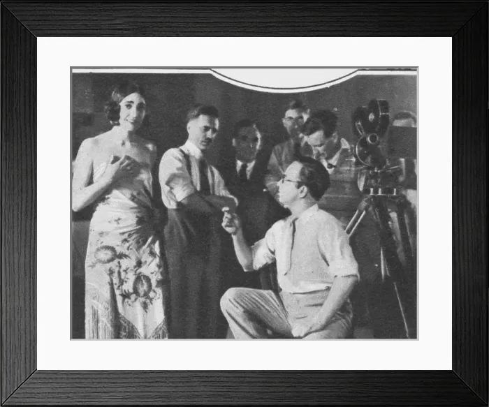 Framed Print : Adrian Brunel filming The Vortex (1928) Framed Print : Adrian Brunel filming The Vortex (1928)