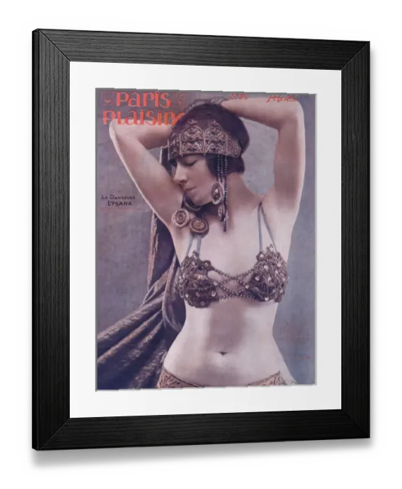 Framed Print : Cover for Paris Plaisirs number 26, July 1924 Framed Print : Cover for Paris Plaisirs number 26, July 1924