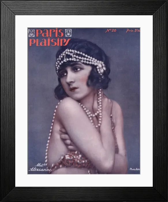 Framed Print : Cover for Paris Plaisirs number 20, January 1924 Framed Print : Cover for Paris Plaisirs number 20, January 1924