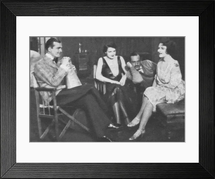 Framed Print : A scene taken during the filming of The First Born (1928) Framed Print : A scene taken during the filming of The First Born (1928)