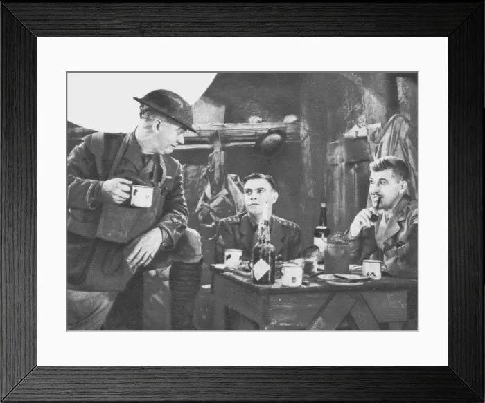 Framed Print : A scene from Journeys End (1930) Framed Print : A scene from Journeys End (1930)