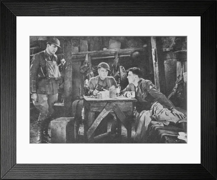 Framed Print : A scene from Journeys End (1930) Framed Print : A scene from Journeys End (1930)