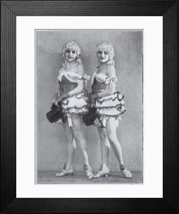 Framed Print : The Dodge Twins in the cabaret show Supper Time, London (192 Framed Print : The Dodge Twins in the cabaret show Supper Time, London (192