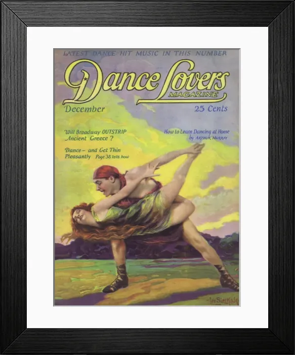Framed Print : Cover of Dance Magazine, December 1923 Framed Print : Cover of Dance Magazine, December 1923