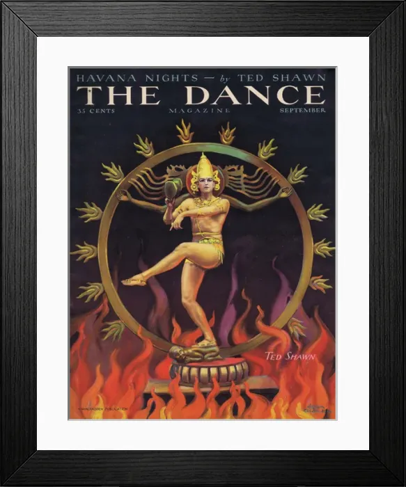 Framed Print : Cover of Dance Magazine, September 1928