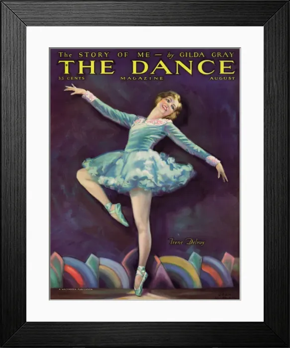 Framed Print : Cover of Dance Magazine, August 1928 Framed Print : Cover of Dance Magazine, August 1928