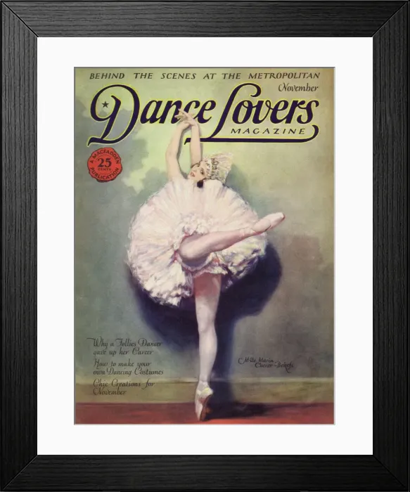 Framed Print : Cover of Dance Magazine, March 1924 Framed Print : Cover of Dance Magazine, March 1924