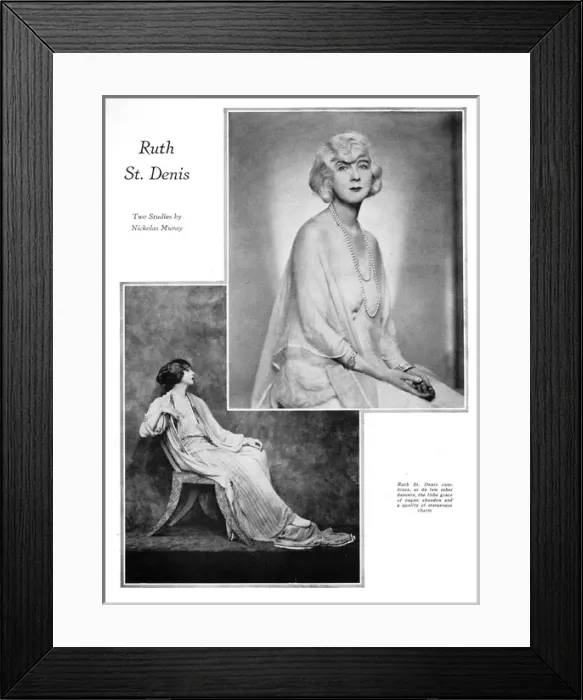 Framed Print : Ruth St Denis (1927) Framed Print : Ruth St Denis (1927)