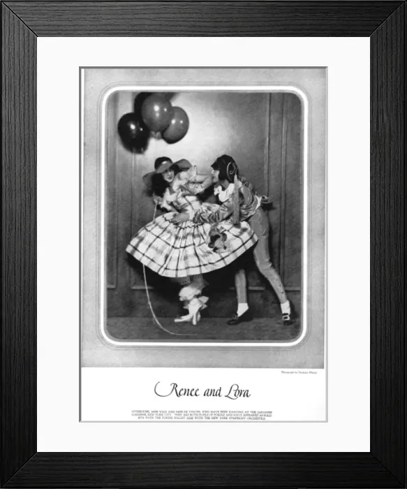 Framed Print : Renee and Lora (1925) Framed Print : Renee and Lora (1925)