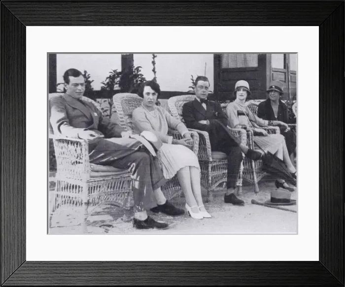 Framed Print : A snapshot of the Prince of Wales and Prince George, Seville