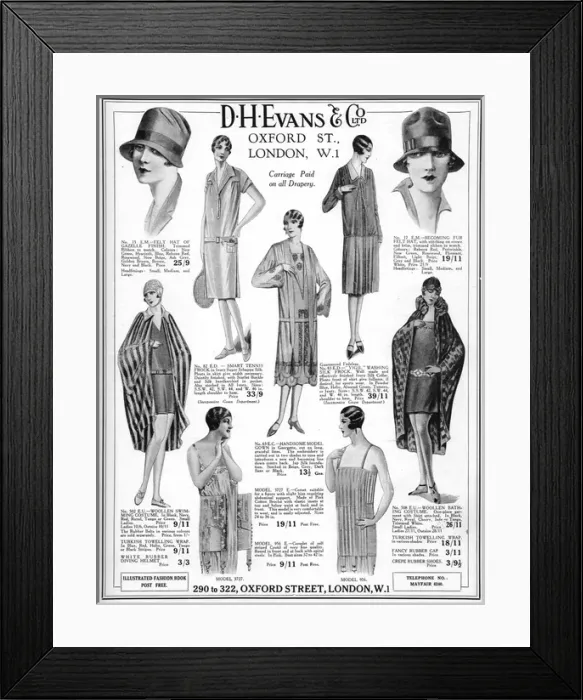 Framed Print : Advert for D. H. Evans, 1927 Framed Print : Advert for D. H. Evans, 1927