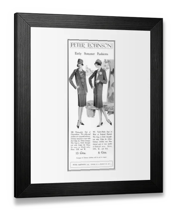 Framed Print : Advert for Peter Robinson, 1927 Framed Print : Advert for Peter Robinson, 1927